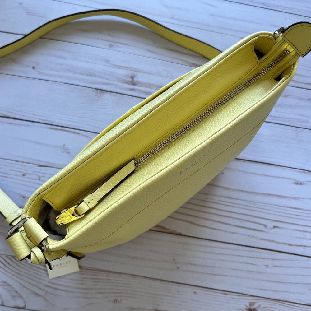 Radley London Rivington Medium Crossbody Bag Yellow - NEW WITH COSMETIC DEFECT - Picture 6 of 11